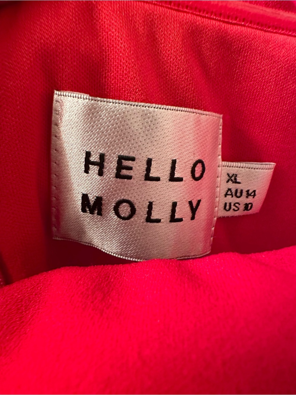 HELLO MOLLY Red Isolde Off Shoulder Ruched Slit Maxi Dress - Picture 6 of 7